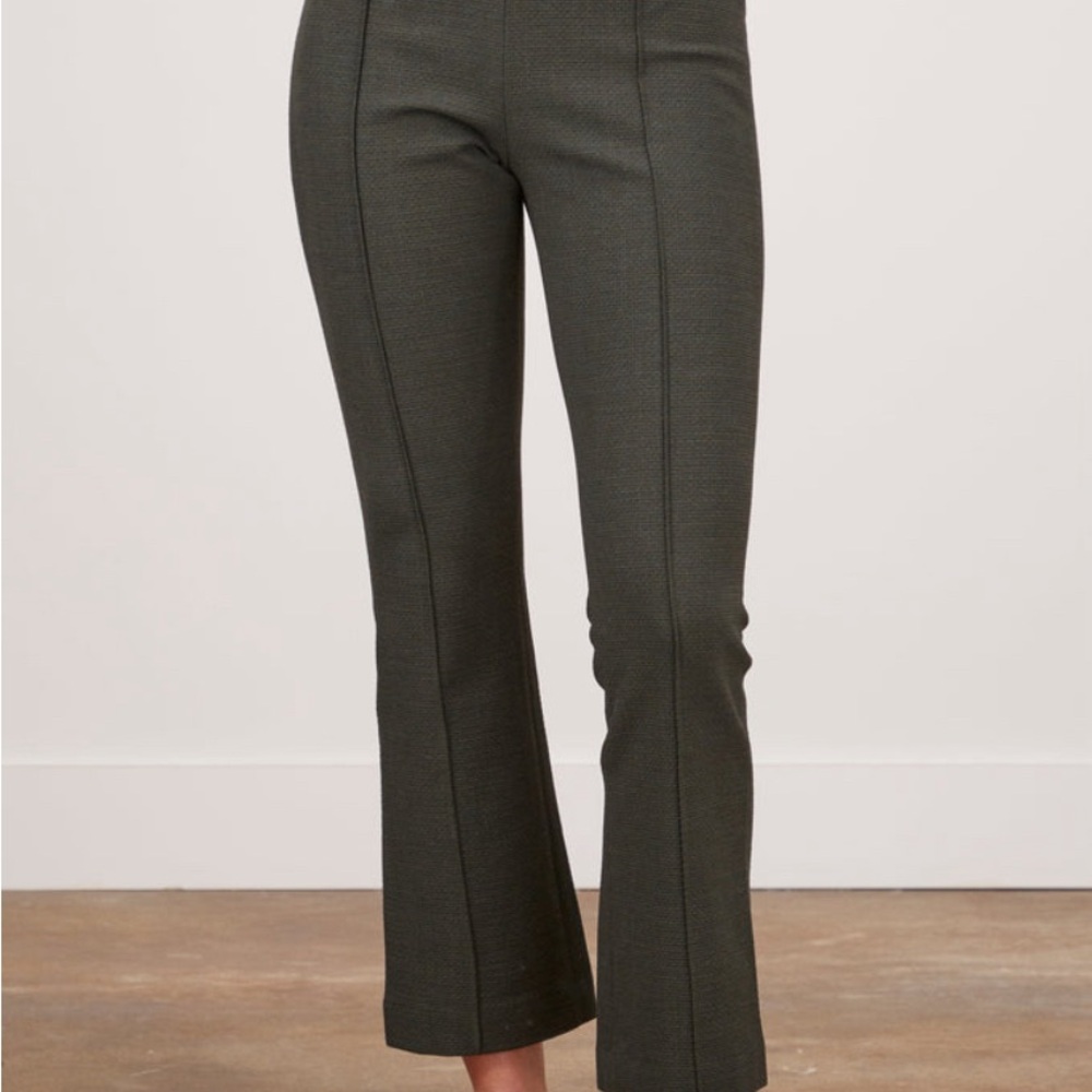Ann Mashburn cropped Faye pant in dark olive (small)